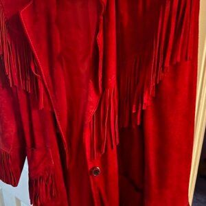 Red Shingle Genuine Leather Jacket